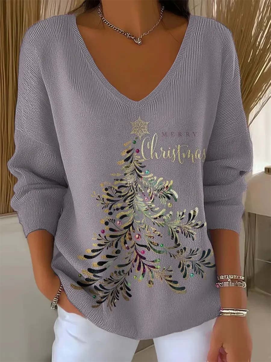 SAFIYA™|MAGLIA CON SCOLLO A V