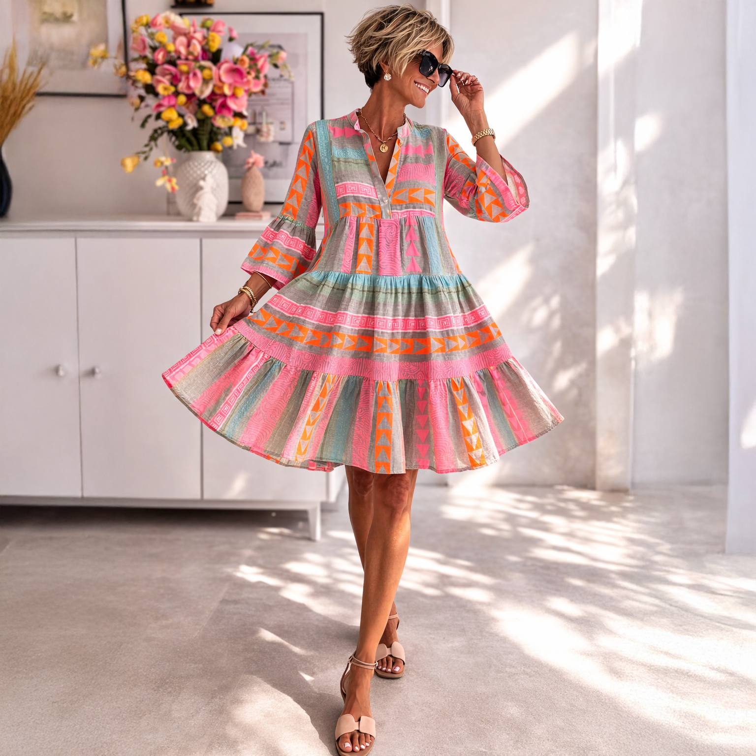 Lucia™ | Abito Midi Fluttuante