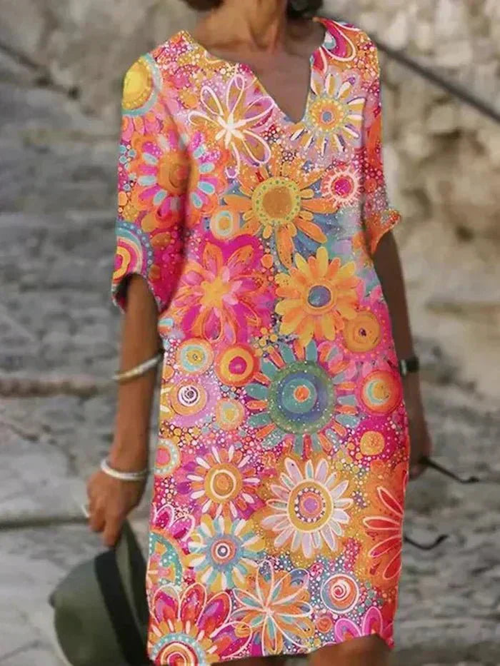 Nira | Abito Midi Floreale Eclatante