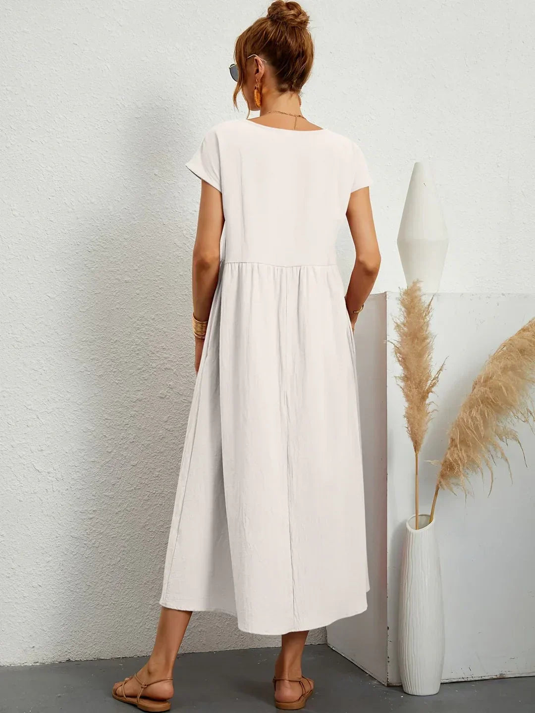 Gabrielle™ | Abito midi fluido dall’eleganza naturale