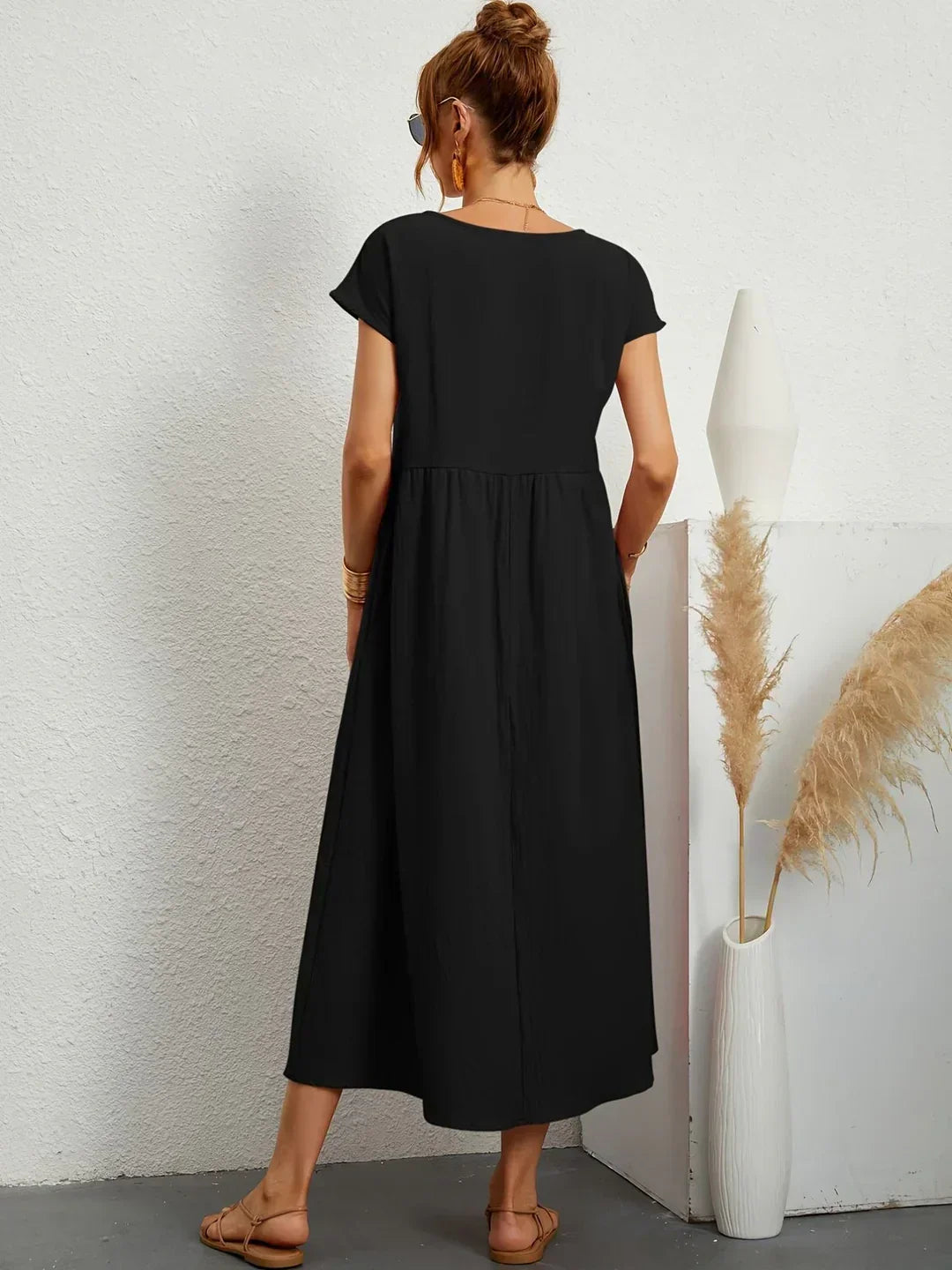 Gabrielle™ | Abito midi fluido dall’eleganza naturale