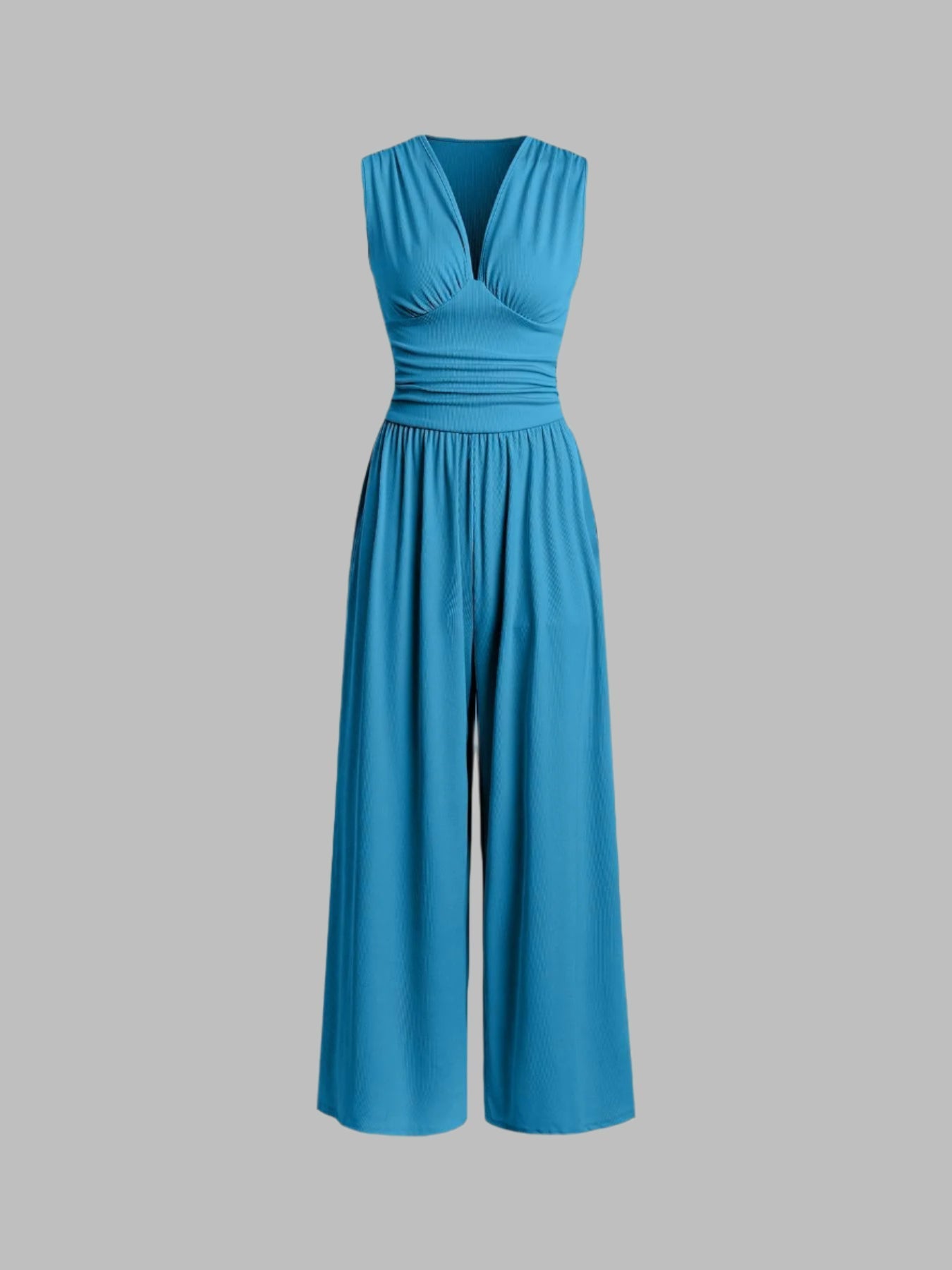Alessandra™ | Tuta elegante smanicata a gamba ampia