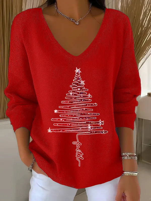 SAFIYA™|MAGLIA CON SCOLLO A V