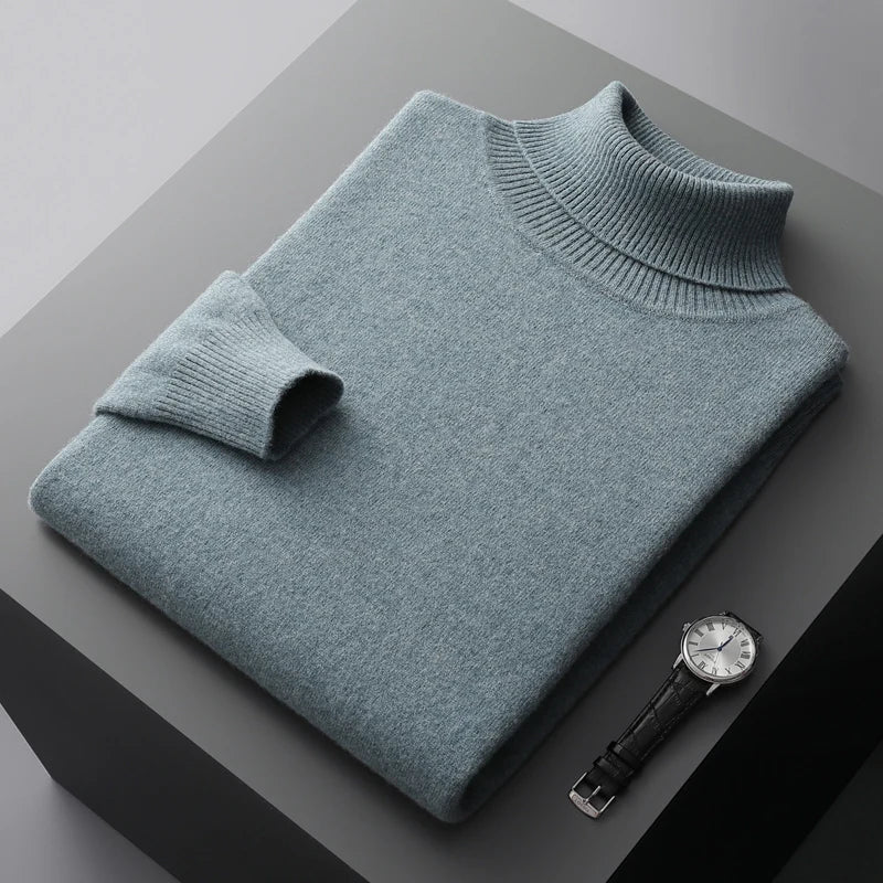 Louis - Maglione lavorato a maglia con collo arrotolato