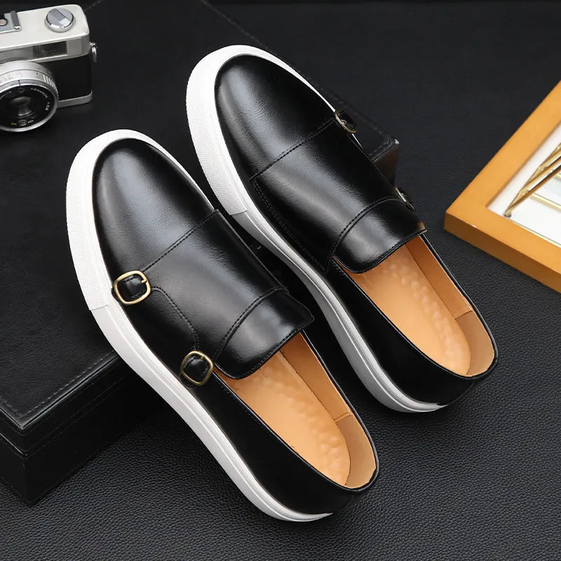 Jerald - Mocassini da uomo in pelle in stile casual