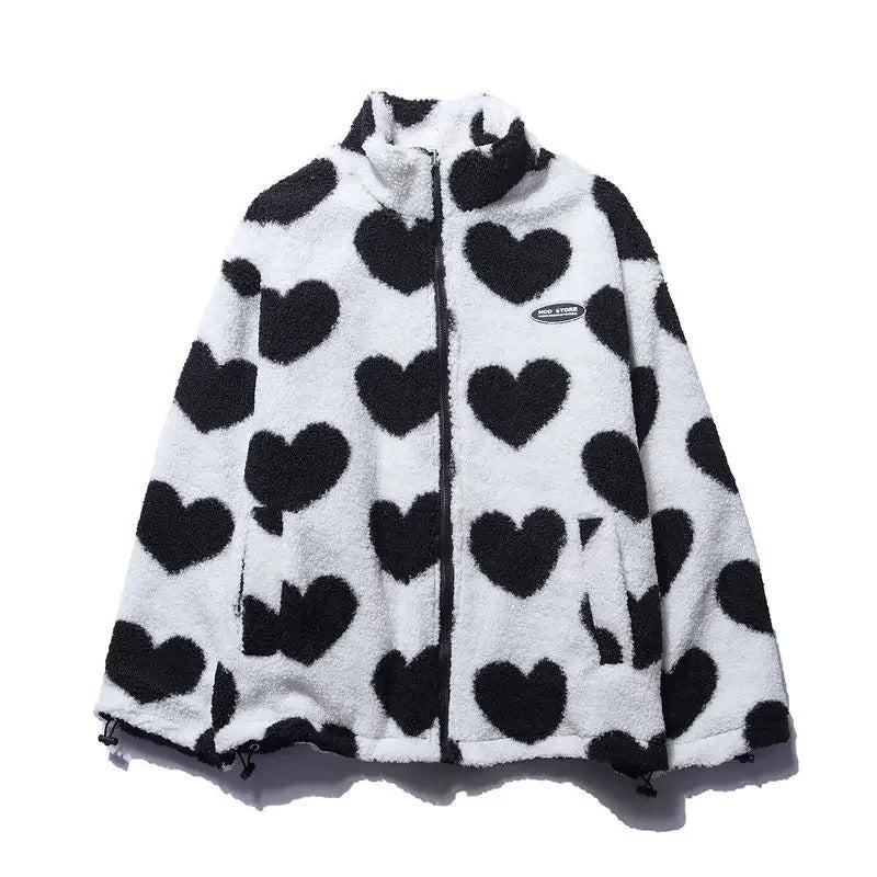 Monique™ | Veste réversible aux cœurs délicats