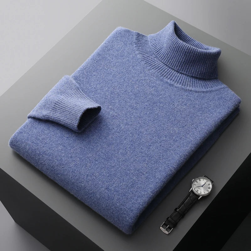 Louis - Maglione lavorato a maglia con collo arrotolato