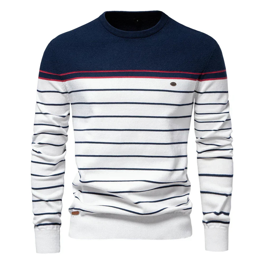 Augustin™ | Pull Rayé Marin