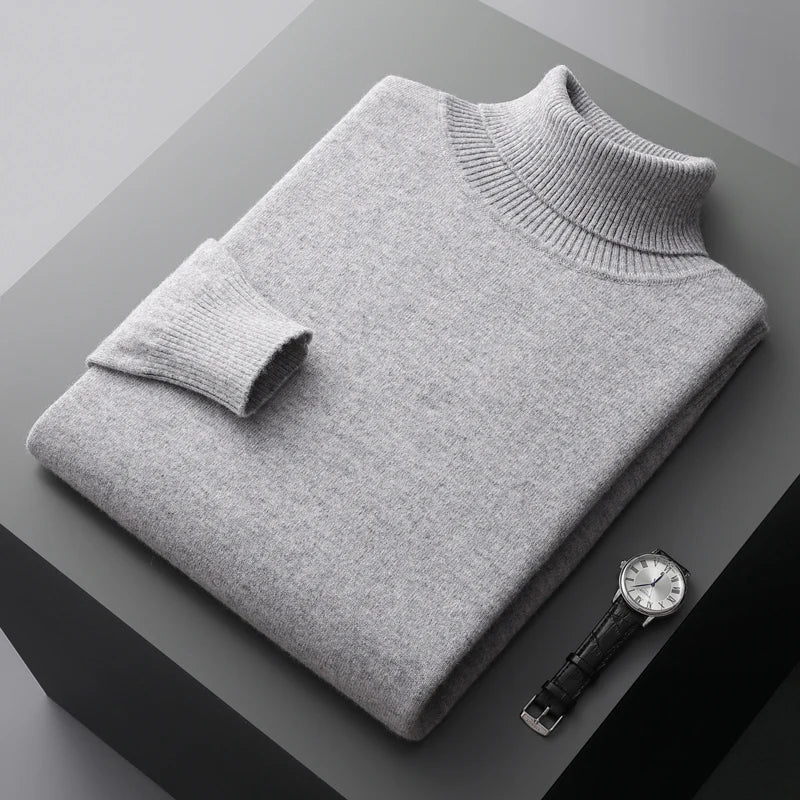 Louis - Maglione lavorato a maglia con collo arrotolato