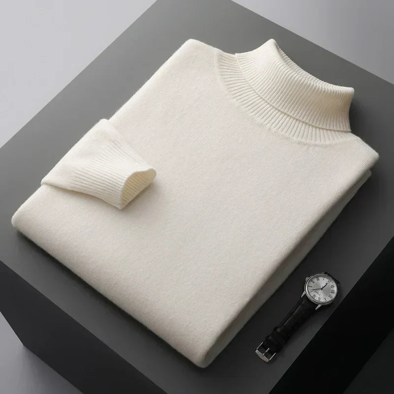 Louis - Maglione lavorato a maglia con collo arrotolato