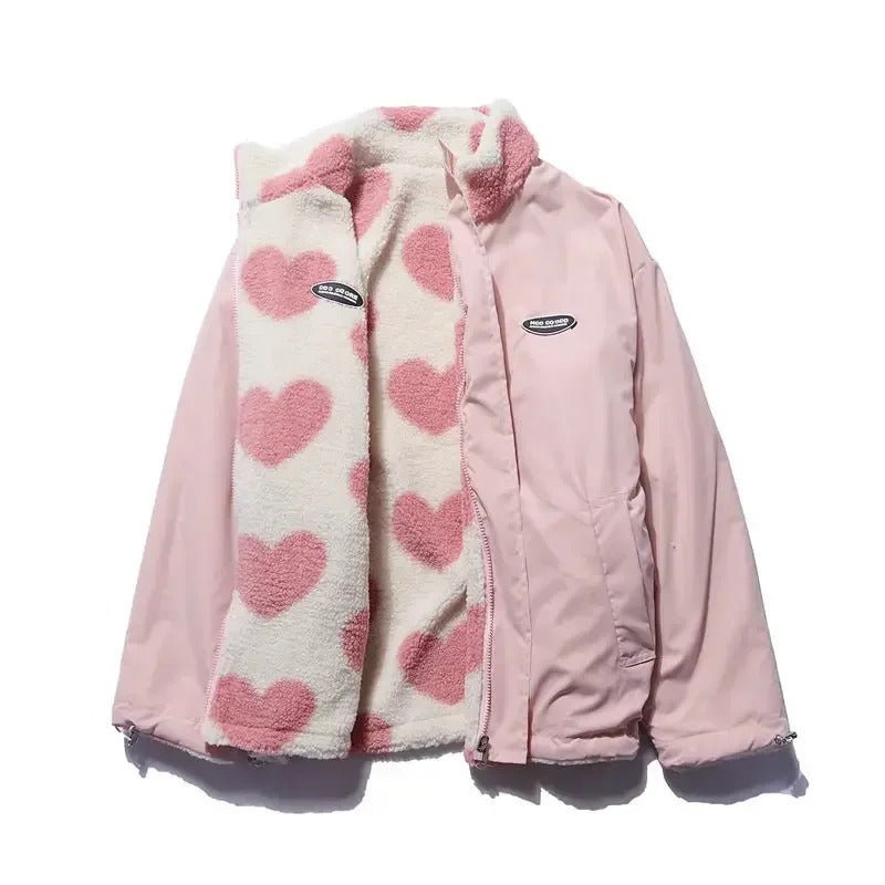 Monique™ | Veste réversible aux cœurs délicats