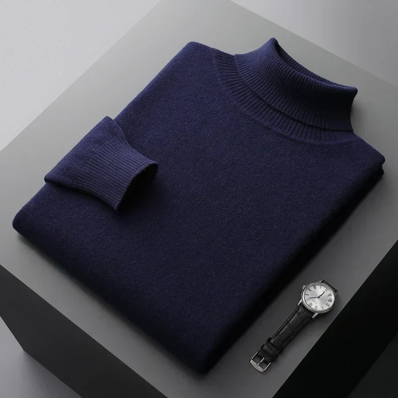 Louis - Maglione lavorato a maglia con collo arrotolato