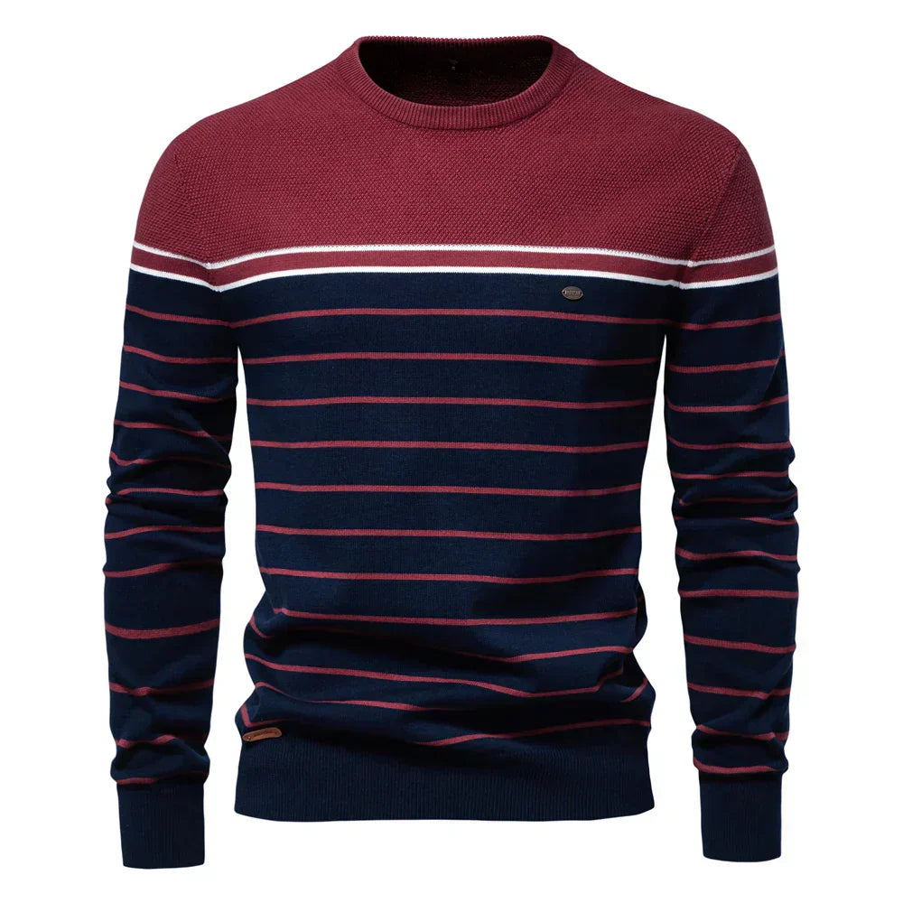 Augustin™ | Pull Rayé Marin