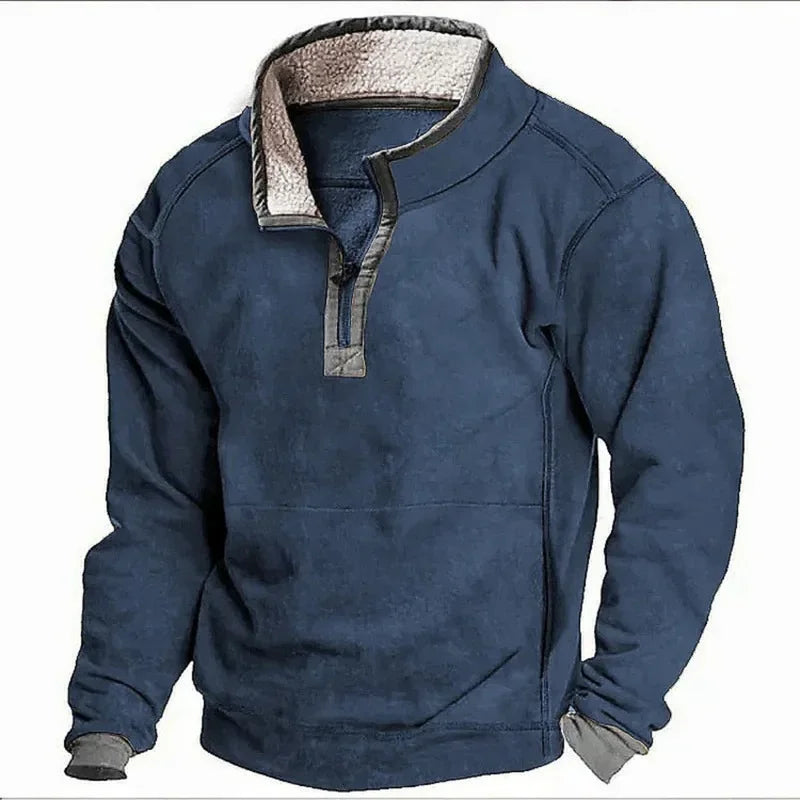 SILVORO | Maglione Invernale con Zip – Comfort Classico