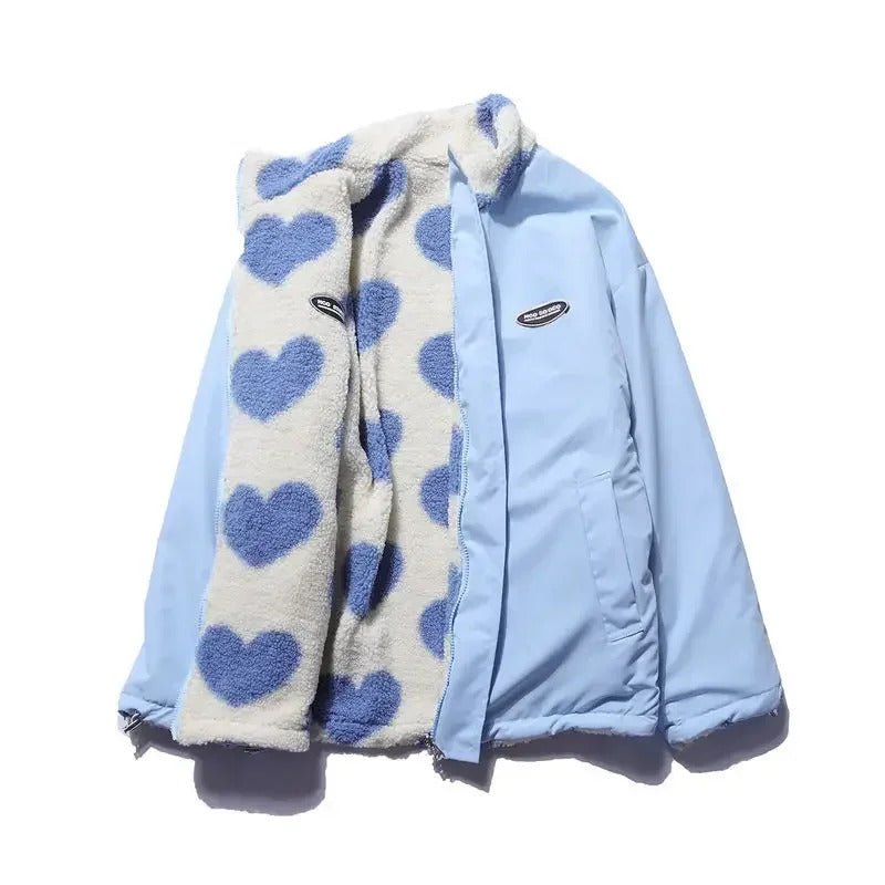 Monique™ | Veste réversible aux cœurs délicats