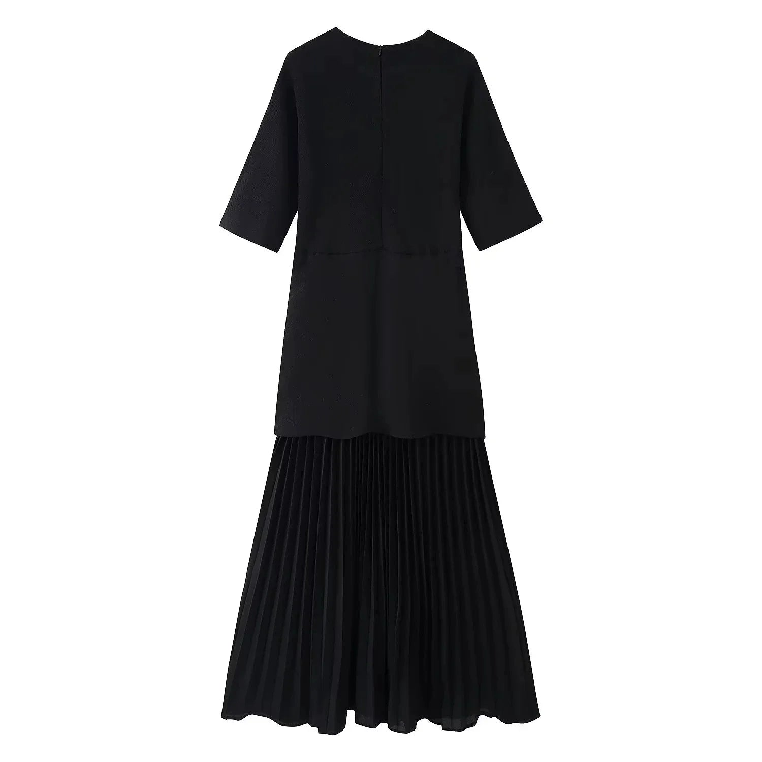 Chiara™ | Abito midi elegante con pieghe raffinate
