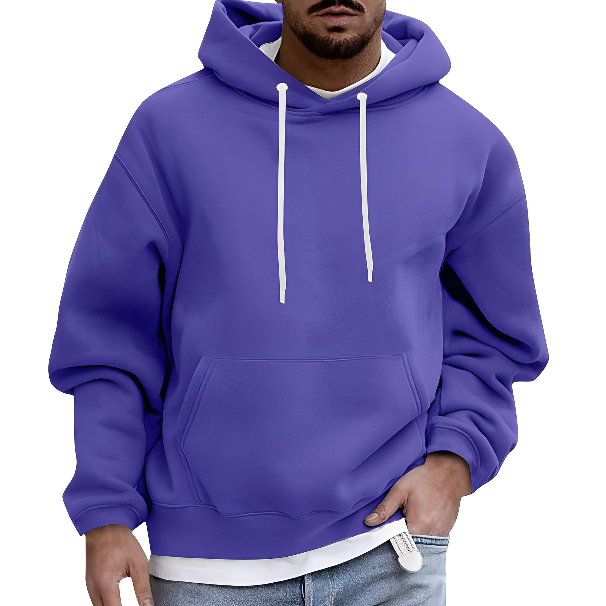 Rupert - Casual hoodie con tasca per uomini