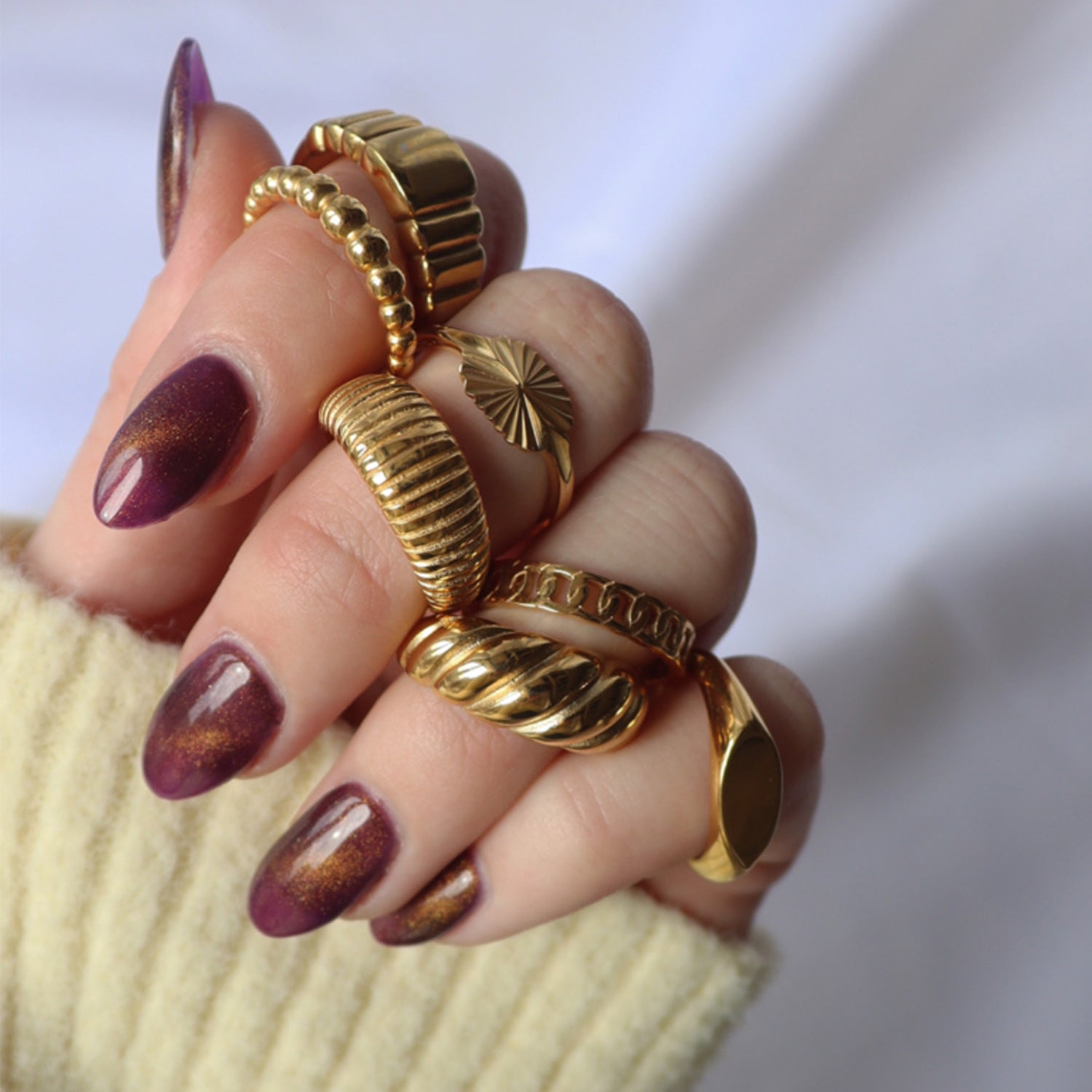 Anello Loafy Placcato Oro