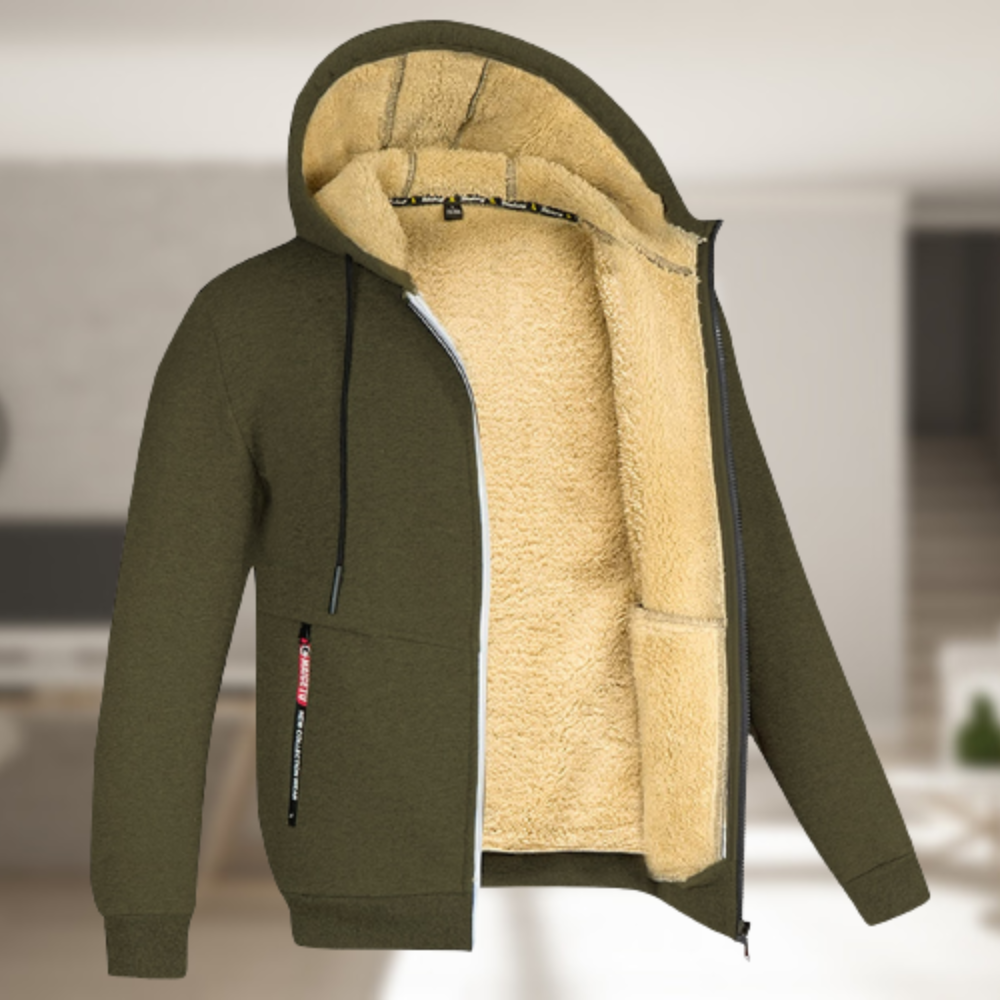 Andrew – Giacca invernale con cappuccio in pile