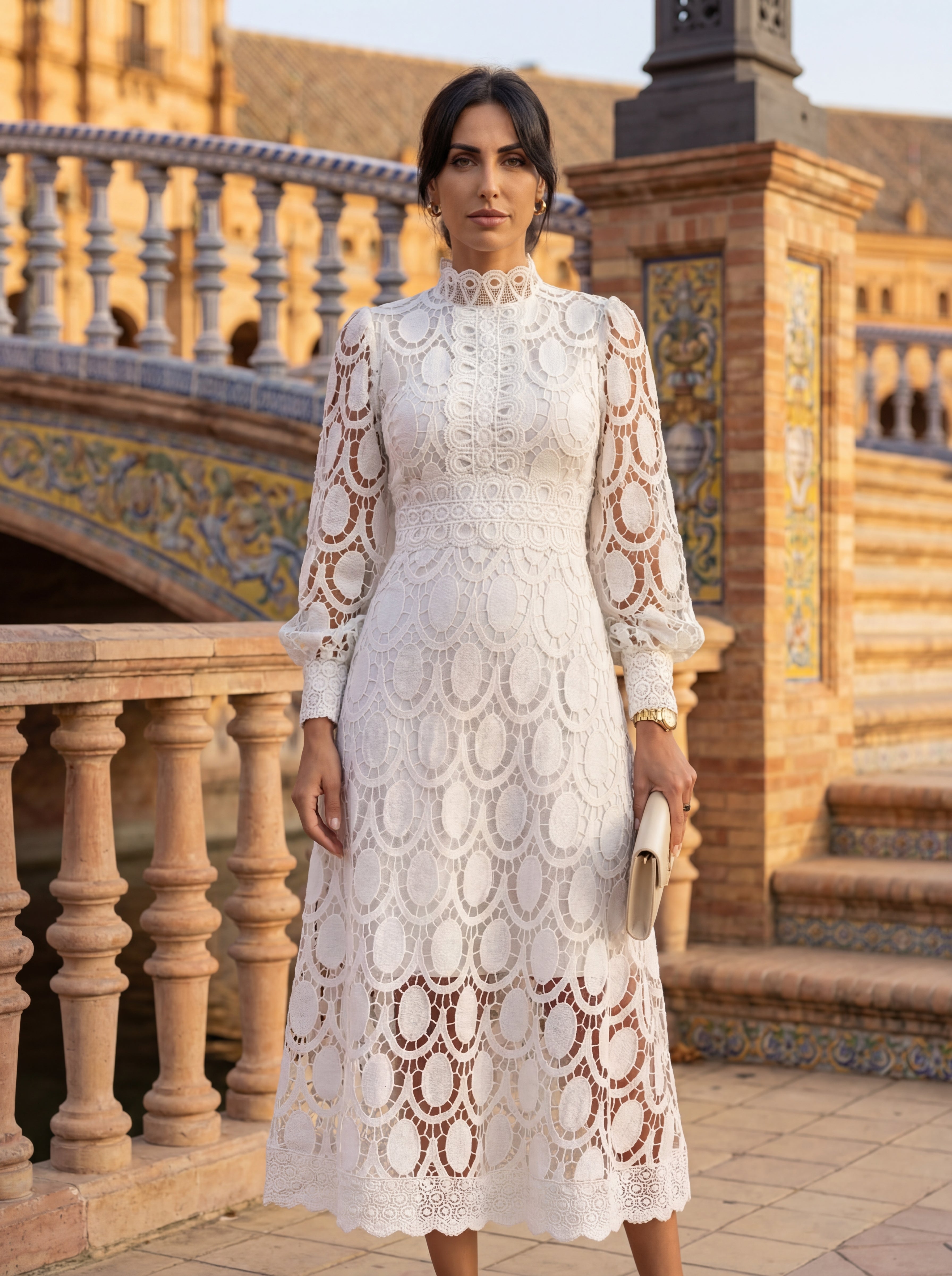 Carmona™ | Abito in Pizzo Elegante