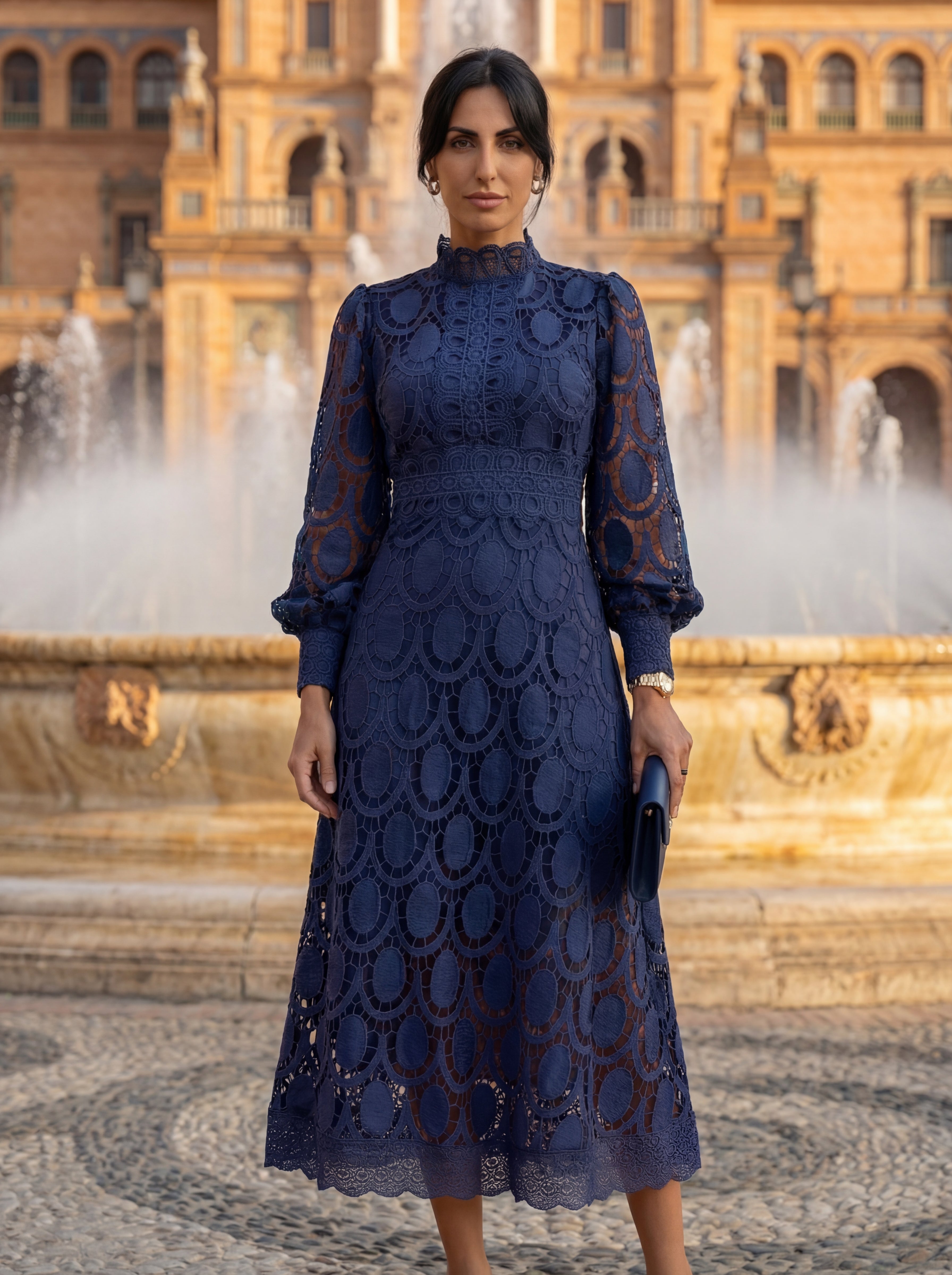 Carmona™ | Abito in Pizzo Elegante