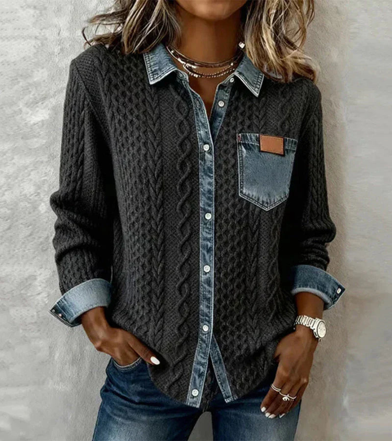 NARIELLA™|TOP PATCHWORK ELEGANTE