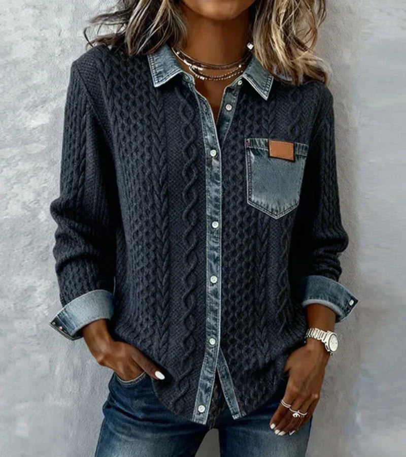 NARIELLA™|TOP PATCHWORK ELEGANTE