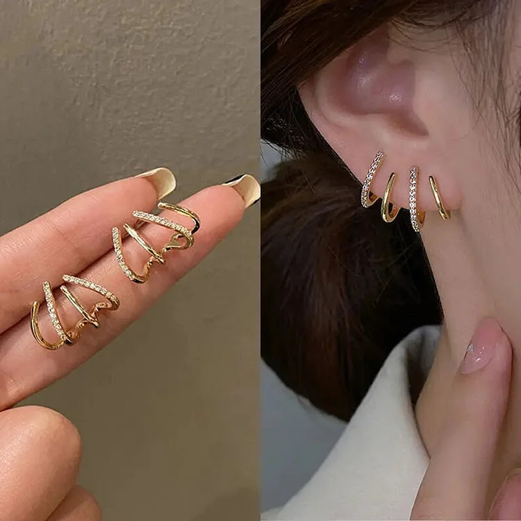 Chiara™ | Orecchino ear cuff a spirale dal design moderno