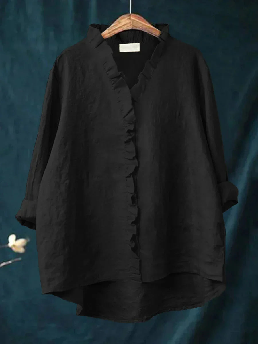 ARIANNA™|CAMICIA CON VOLANT