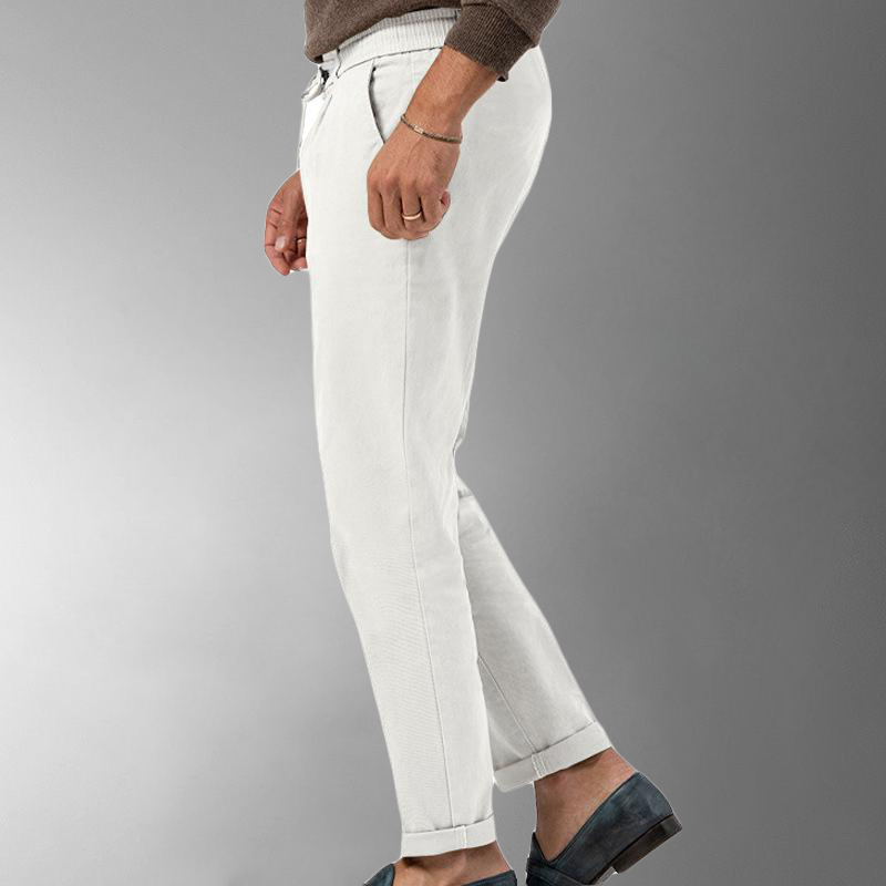 Jacob - Uomo Pantaloni di Lino per Comfort e Stile