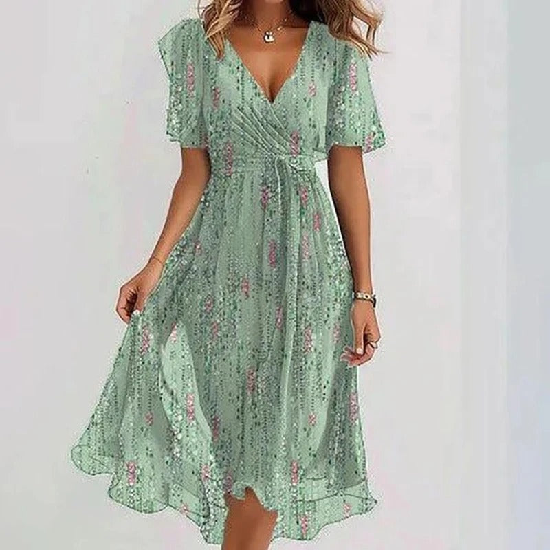Ludovica™ | Abito elegante dai colori vibranti