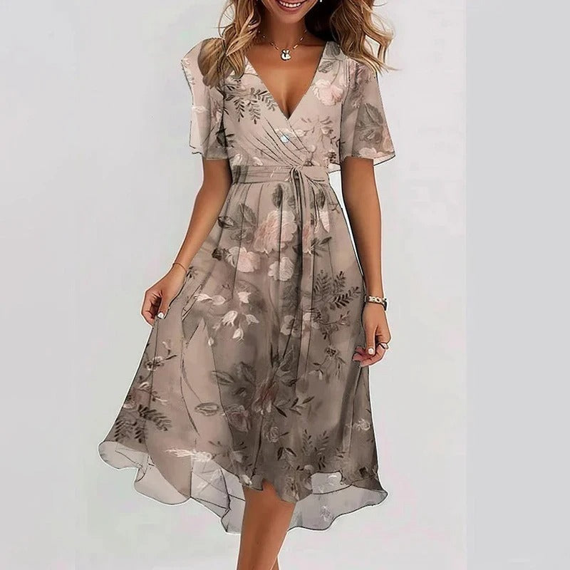 Ludovica™ | Abito elegante dai colori vibranti