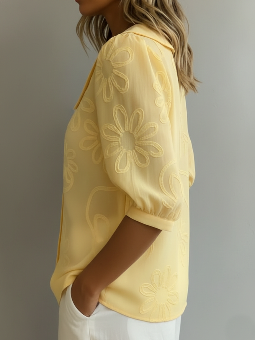Aurélie™ | Blusa floreale leggera dal fascino naturale