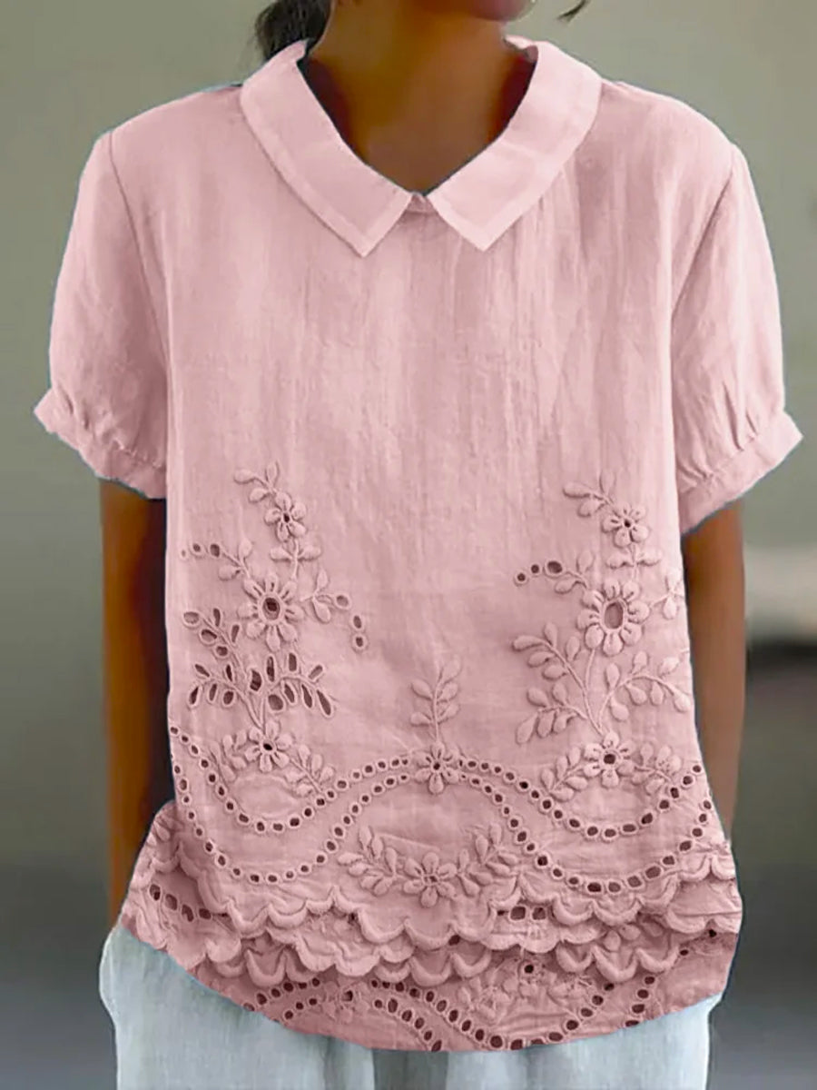 Giulia™ | Camicia Ricamata Floreale