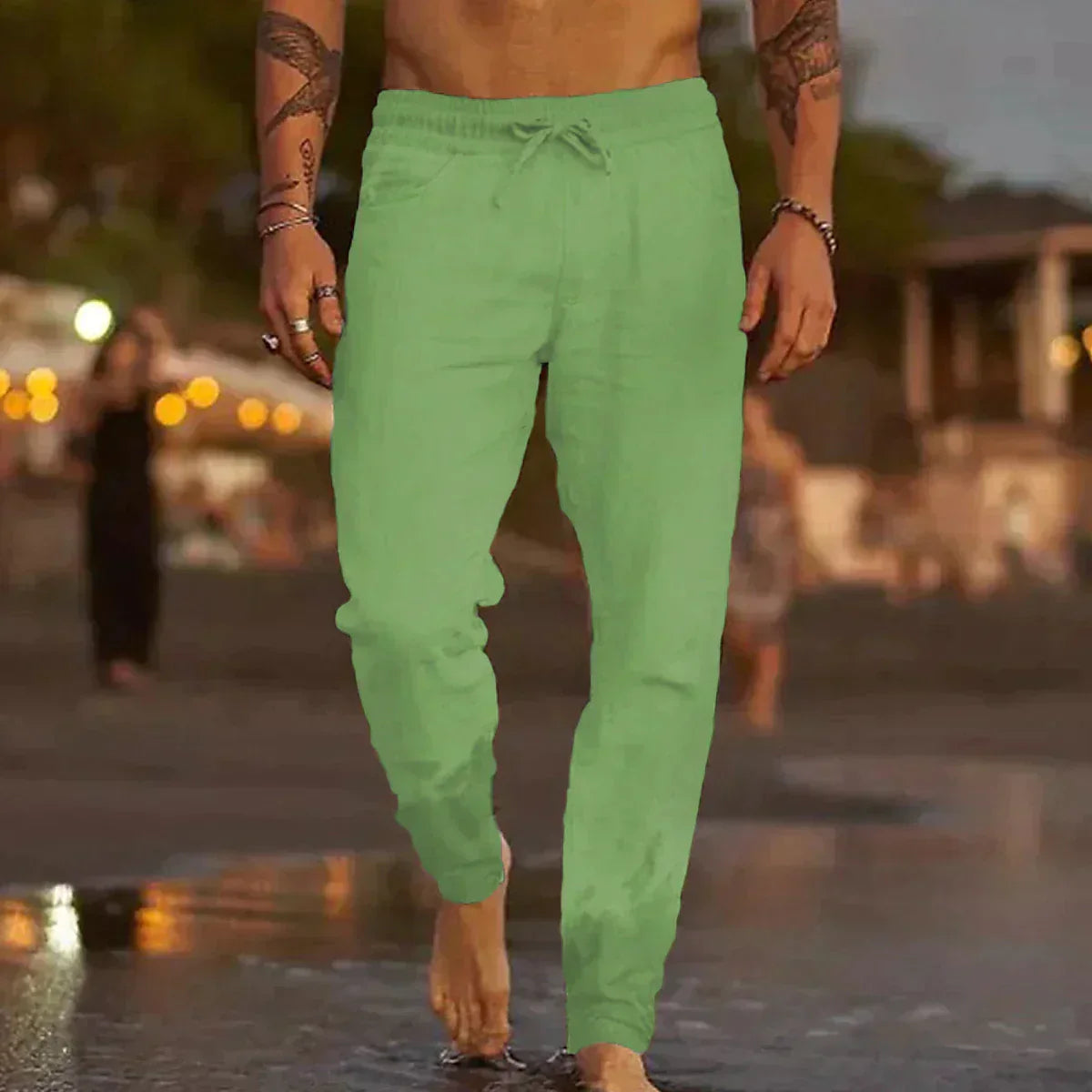 Linford - pantaloni in lino da uomo