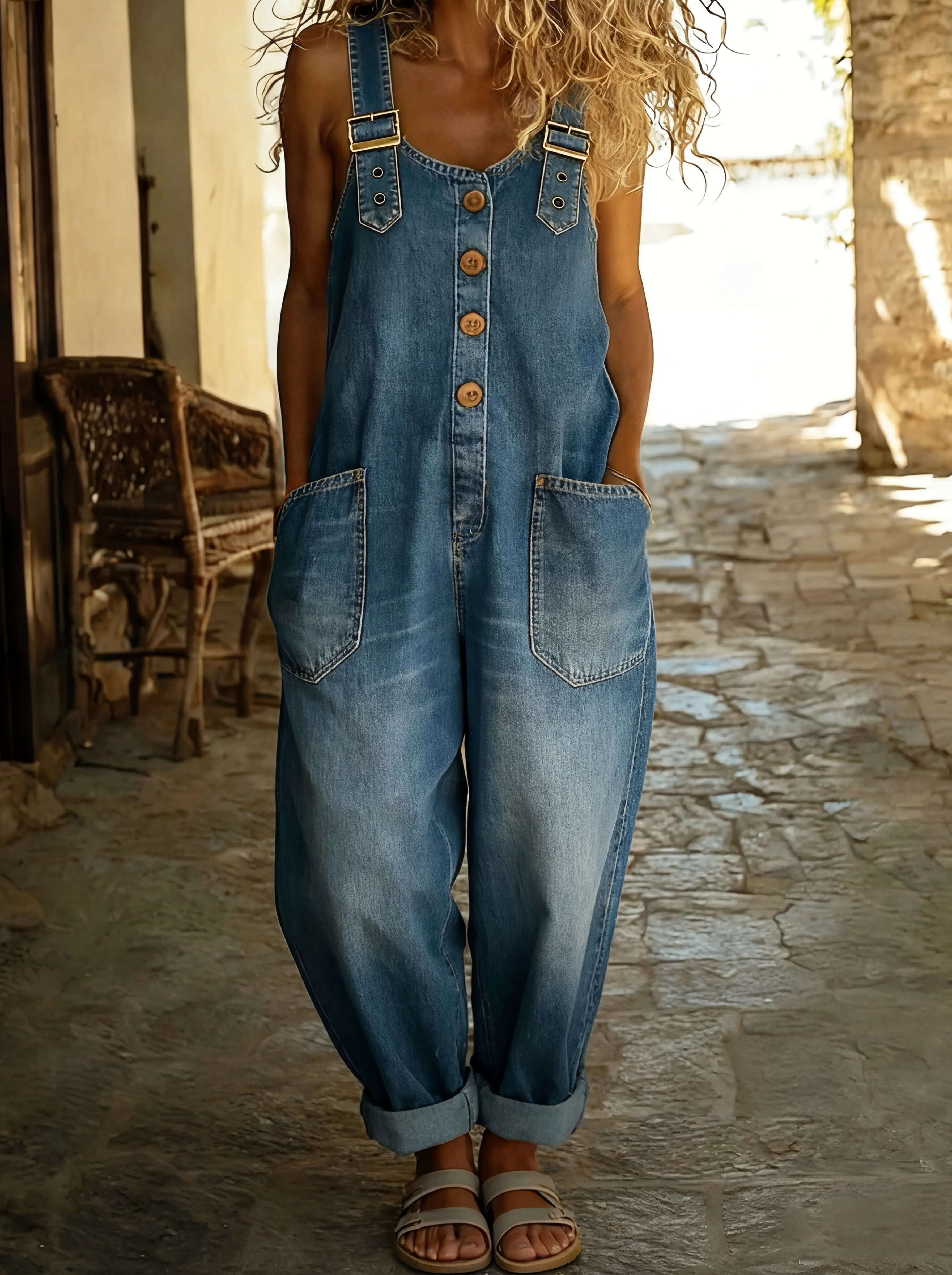 Camilla™ | Tuta in denim dal carattere casual chic