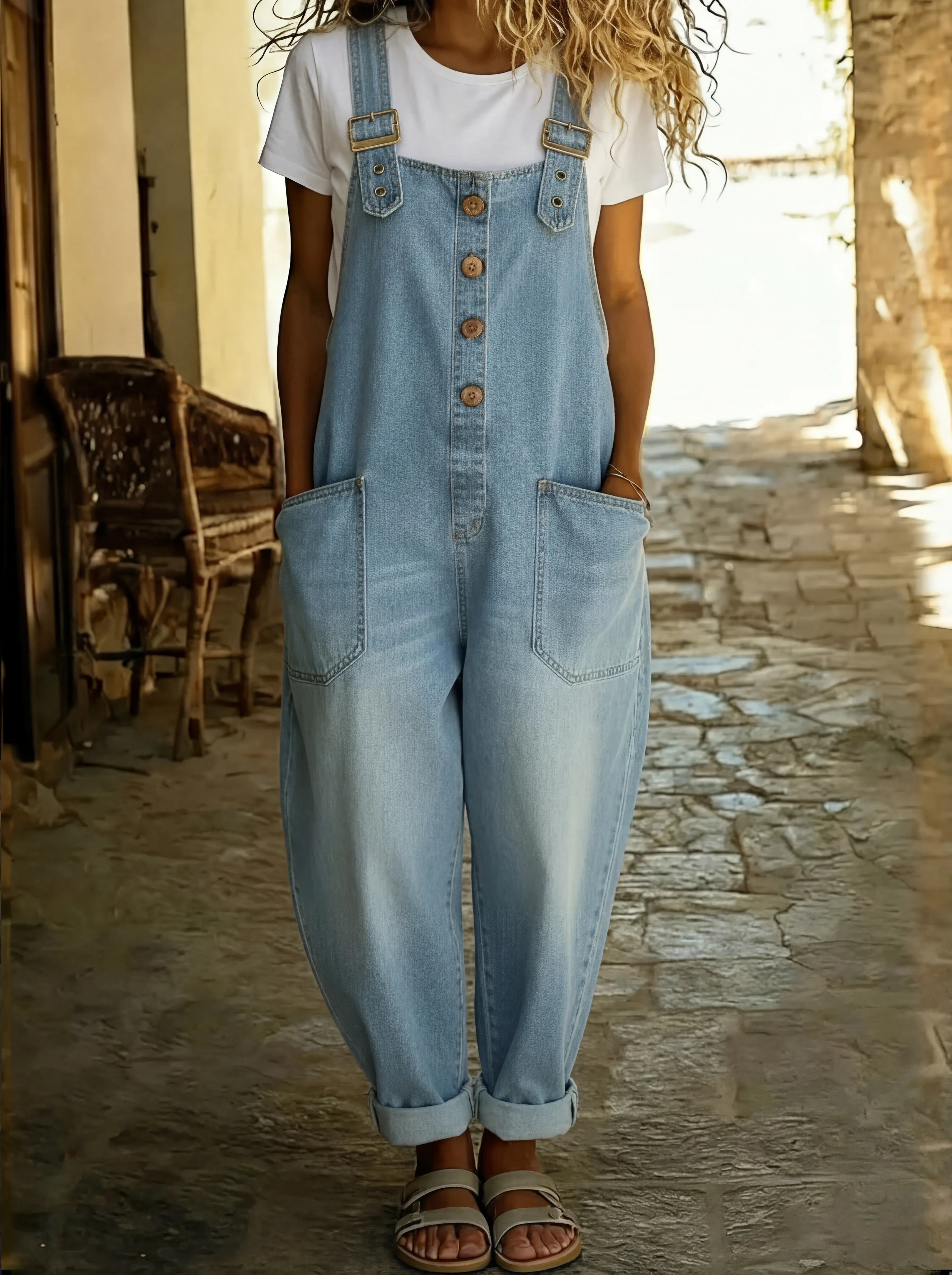 Camilla™ | Tuta in denim dal carattere casual chic