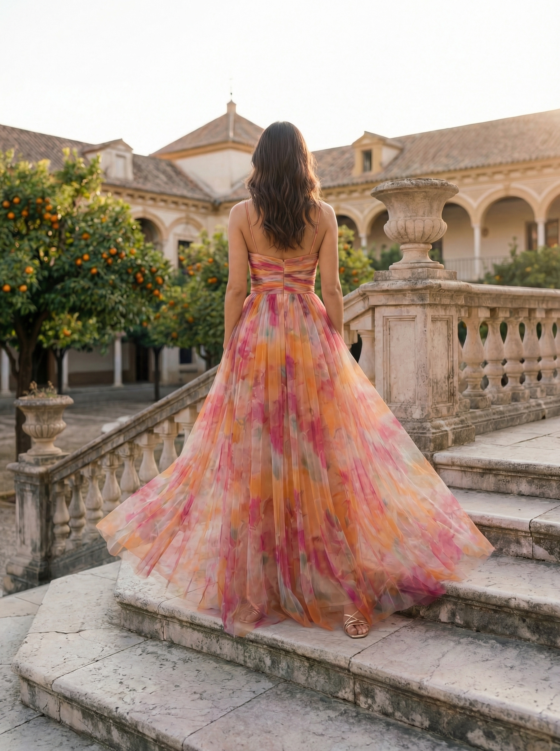 Caterina™ | Abito Maxi Floreale Elegante