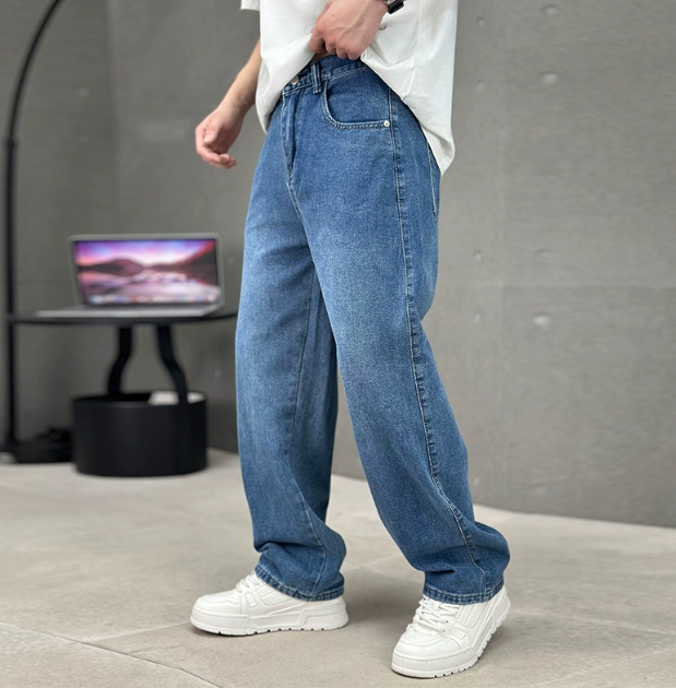 Lysander - Uomo Elegante Jeans Gamba Dritta