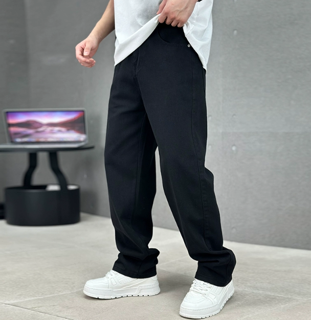 Lysander - Uomo Elegante Jeans Gamba Dritta