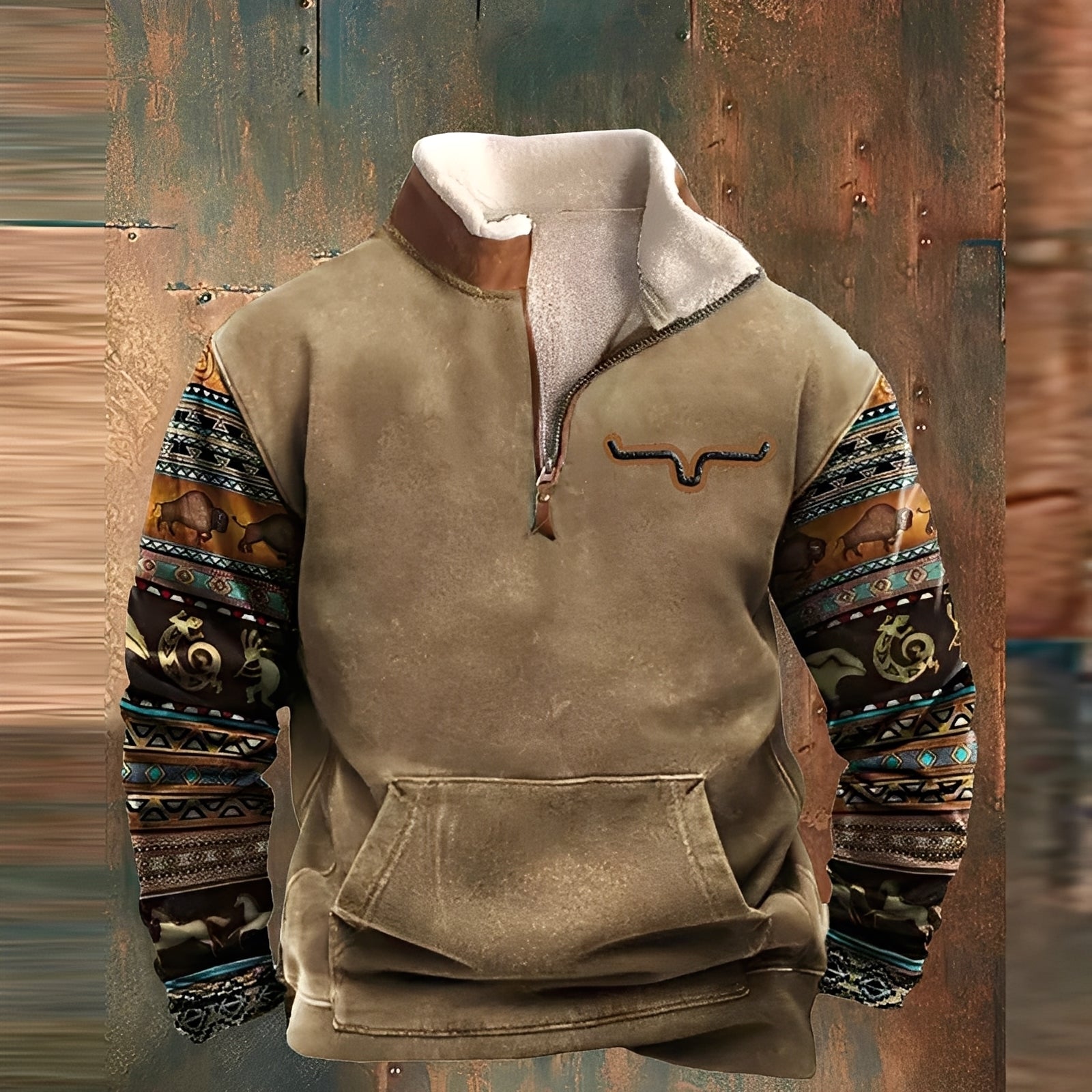 Kenton - Maglione elegante con zip per uomo
