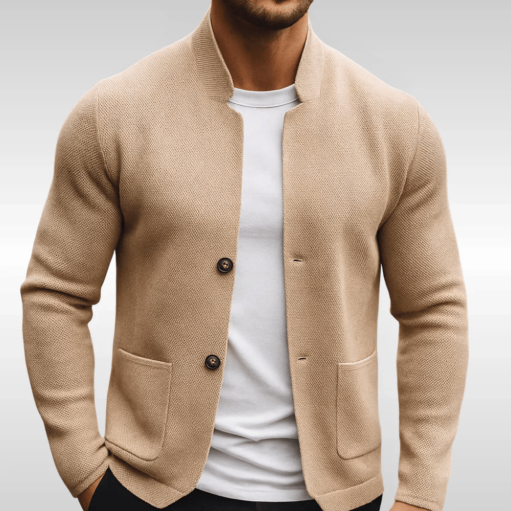 Alberto™ | Gilet in maglia strutturata dallo stile contemporaneo