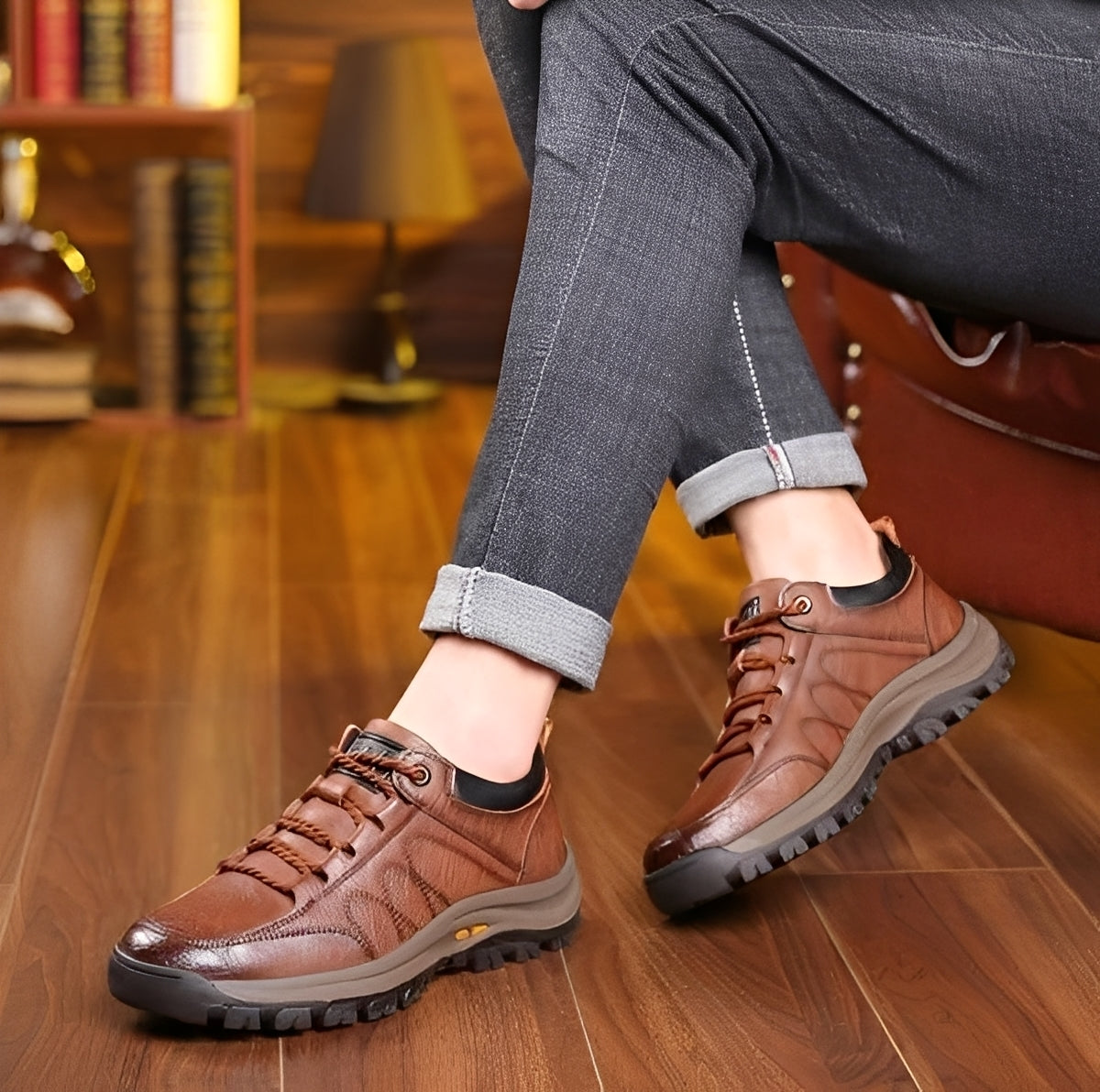 Randolf - Eleganti scarpe in pelle antiscivolo per uomini