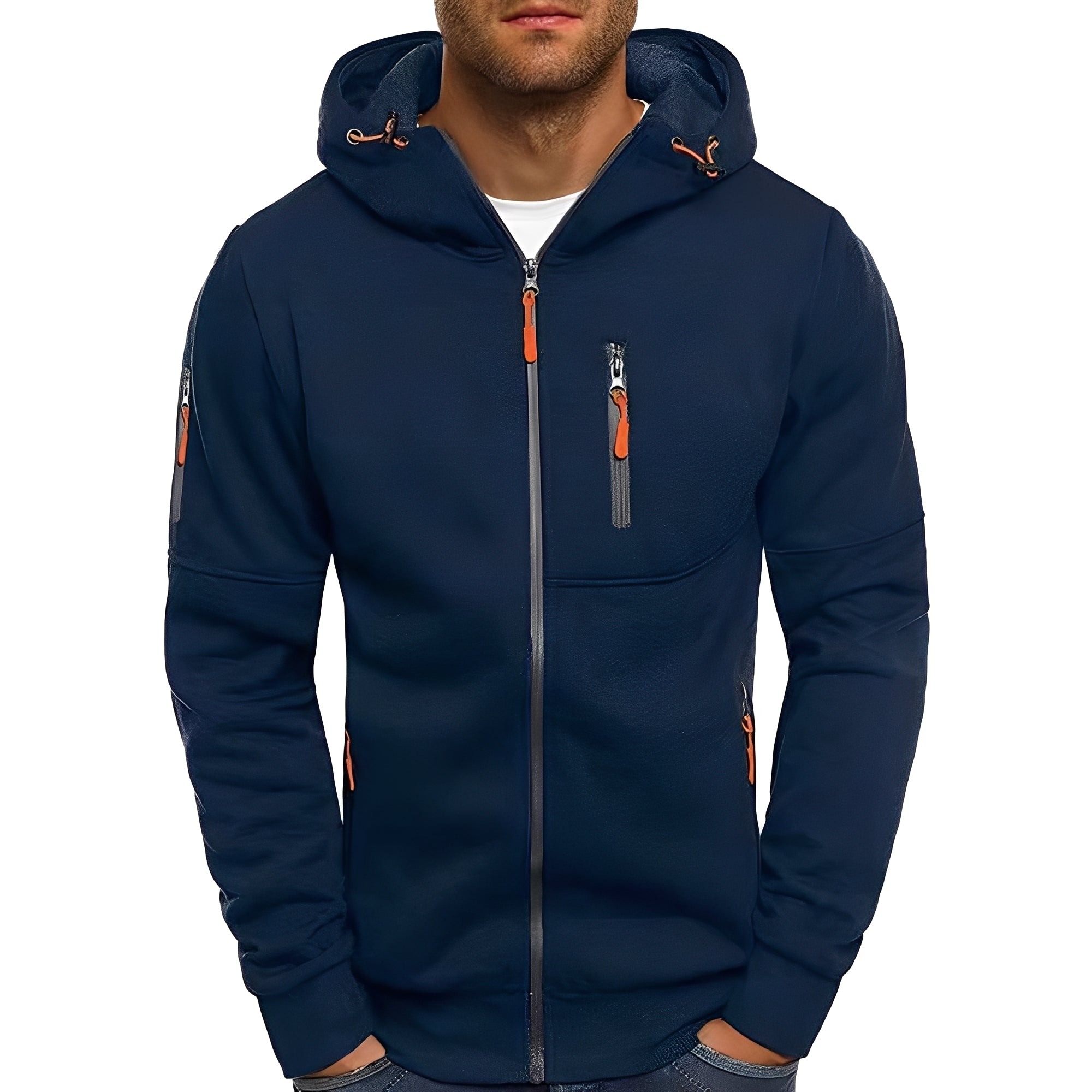 Lowell - Casual, elegante giacca con cappuccio per uomini