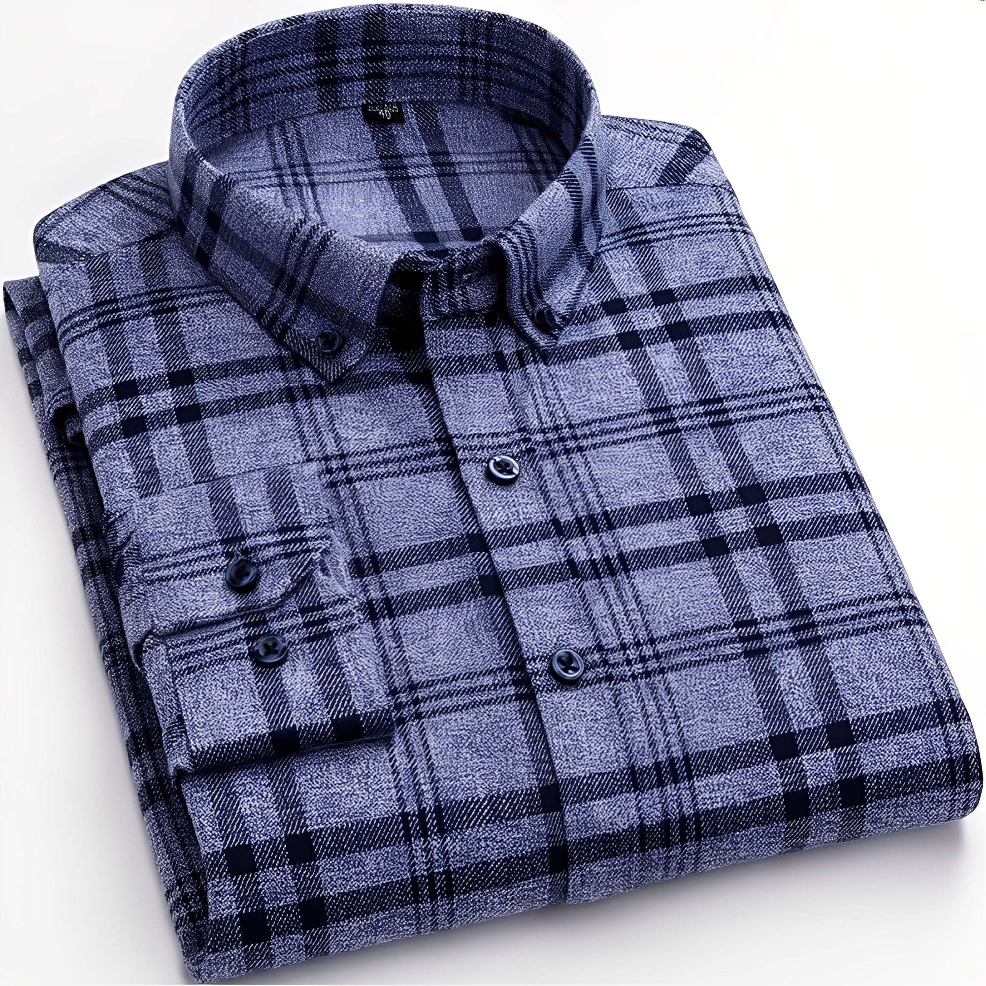 Nikolas - Camicia casual a quadri in cotone per uomo