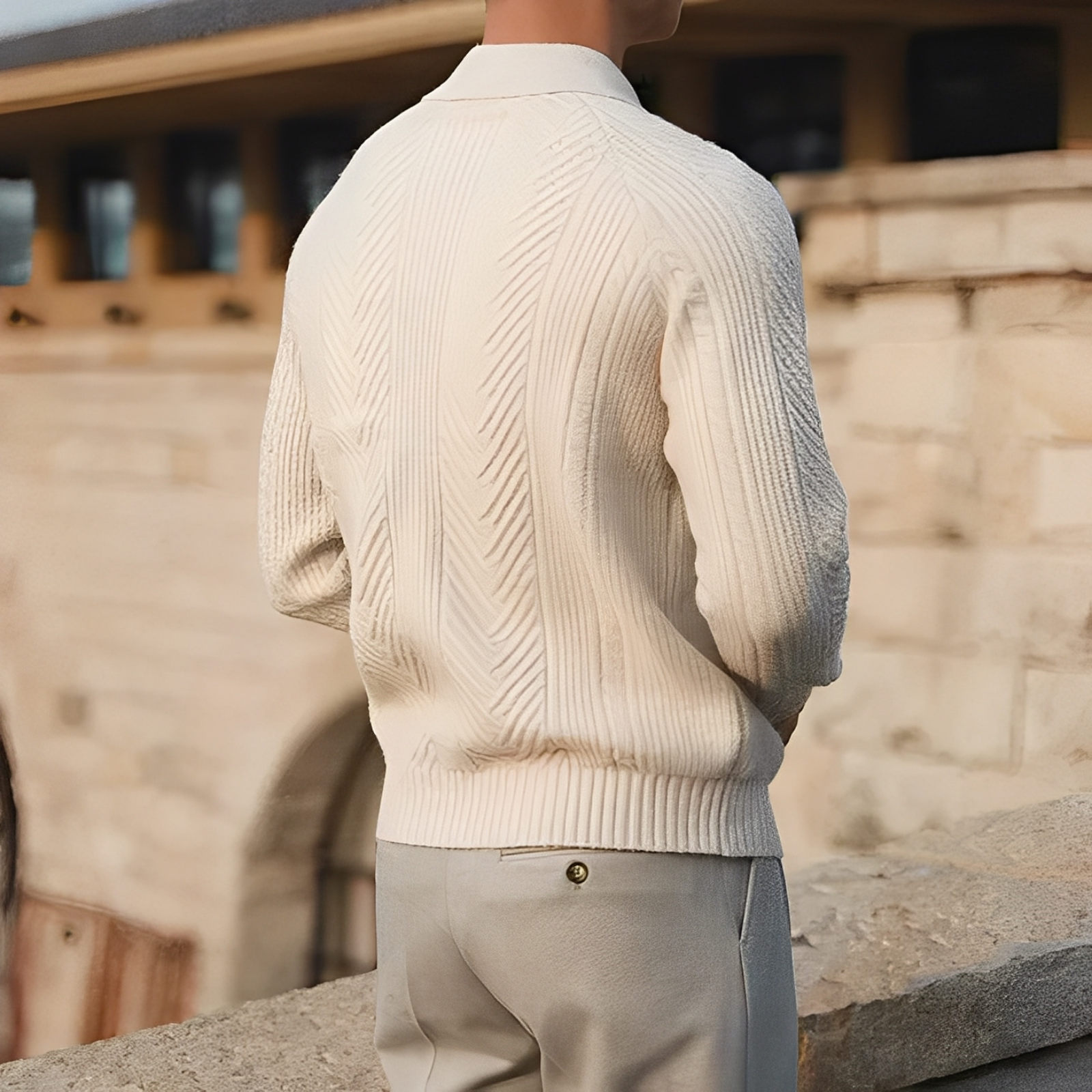 Darius – Maglione a maglia con maniche lunghe