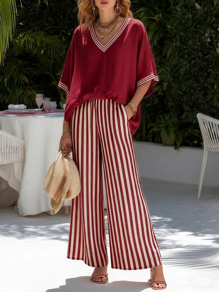 Amelia™ | Completo estivo in lino e cotone