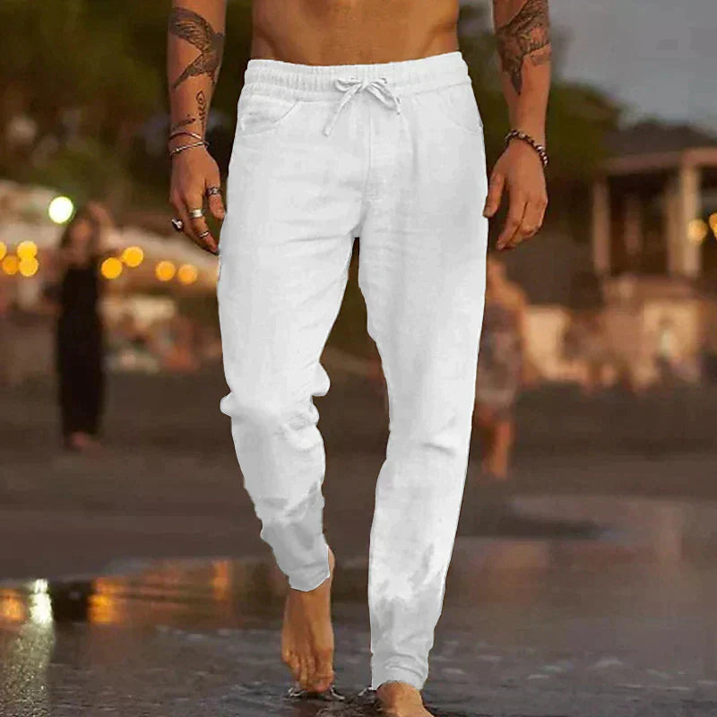 Linford - pantaloni in lino da uomo