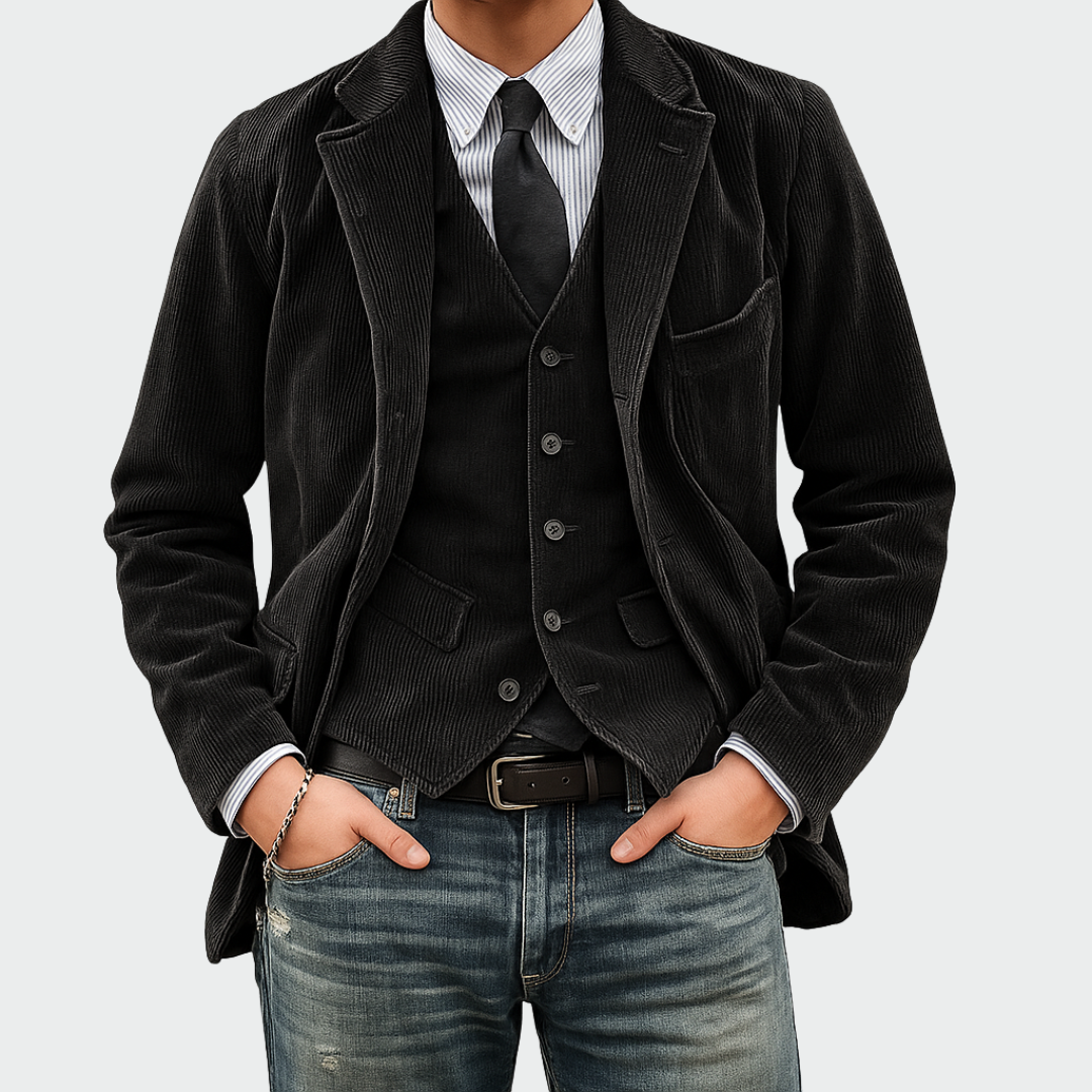 Tommy | Completo Blazer e Gilet in Velluto