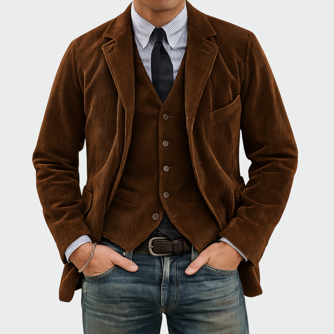 Tommy | Completo Blazer e Gilet in Velluto